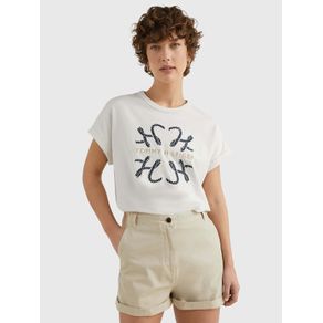 

Playera De Corte Amplio Con Logo De Mujer Talla: L