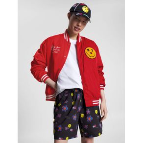 

Chamarra Universitaria Tommy Jeans X Smiley® De Hombre Talla: M