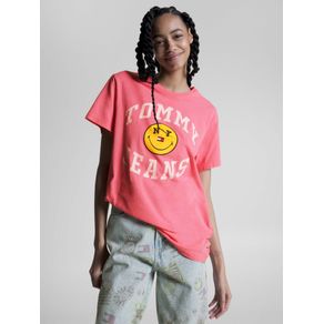 

Playera Oversize Con Logo Tommy Jeans X Smiley® De Mujer Talla: L