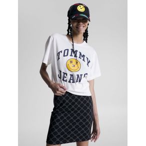 

Playera Oversize Con Logo Tommy Jeans X Smiley® De Mujer Talla: L
