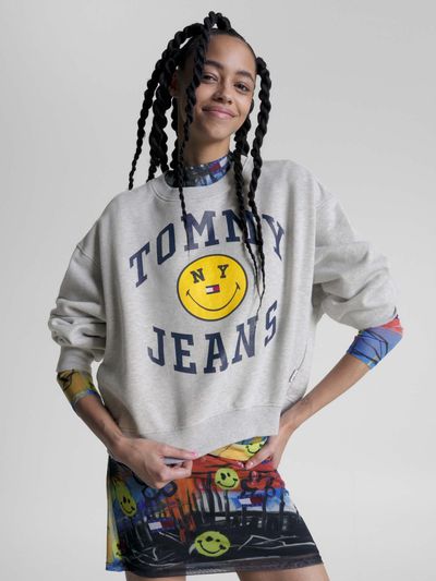 SUDADERA-OVERSIZE-TOMMY-JEANS-X-SMILEY®-DE-MUJER-Tommy-Hilfiger