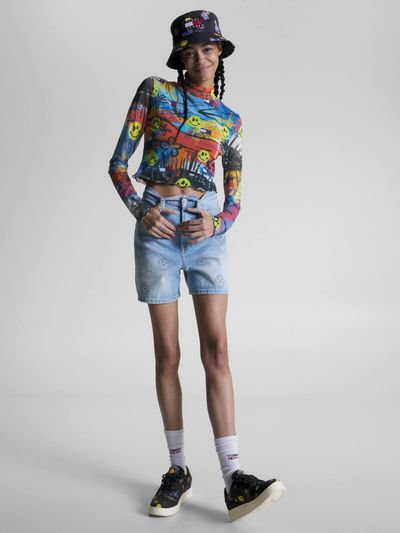 CROP-TOP-DE-MANGA-LARGA-TOMMY-JEANS-X-SMILEY®-DE-MUJER-Tommy-Hilfiger
