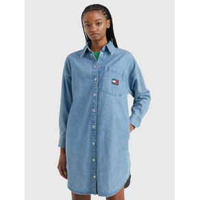 

Vestido Camisero De Denim De Mujer Talla: L