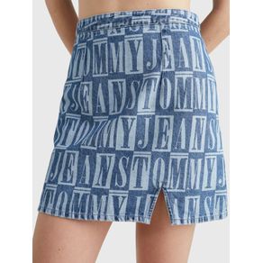 

Minifalda Vaquera Con Estampado De Letras De Mujer Talla: S