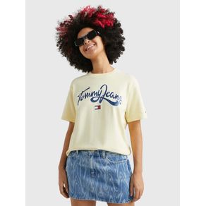 

Playera De Corte Amplio Con Logo Metalizado De Mujer Talla: L