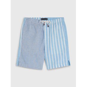 

Pantalón Corto De Rayas En Popelín Con Cordón De Niño Talla: 10
