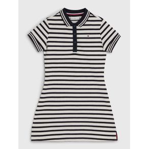 

Vestido Essential Tipo Polo Con Ribetes De Niña Talla: 8