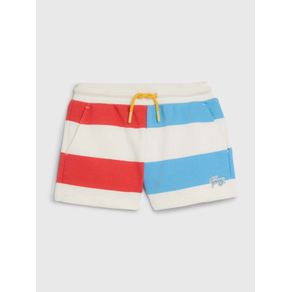 

Shorts De Rayas Con Diseño Color Block De Niña Talla: 10