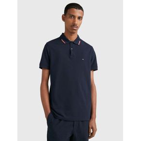 

Polo De Corte Regular Con Cuello Ribeteado De Hombre Talla: L