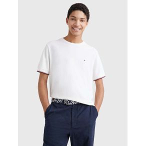 

Playera Ribeteada De Piqué Con Corte Slim De Hombre Talla: L