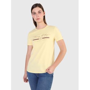 

Playera Con Firma Bordada Tommy Hilfiger De Mujer Talla: XS