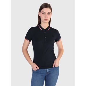 

Polo Con Franjas Distintivas De Mujer Talla: L