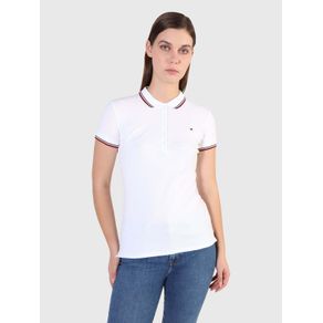 

Polo Con Franjas Distintivas De Mujer Talla: L