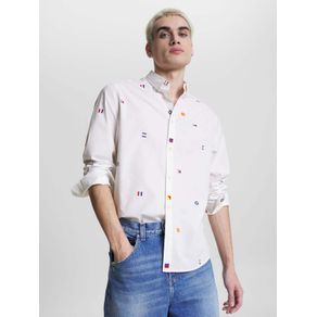 

Camisa Archive De Corte Clásico Con Logos De Hombre Talla: S