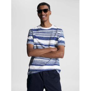 

Playera Moteada De Rayas Artísticas De Hombre Talla: L
