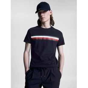

Playera De Corte Slim Con Monotipo Hilfiger De Hombre Talla: L