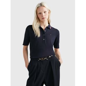 

Polo De Corte Regular Con Ribetes Distintivos De Mujer Talla: L