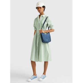 

Vestido Camisero Midi De Rayas De Mujer Talla: 38
