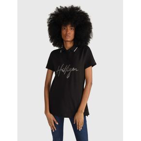 

Polo Con Aplicaciones En Logo De Mujer Talla: L