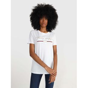 

Playera Con Logo Bordado Tommy Hilfiger De Mujer Talla: S