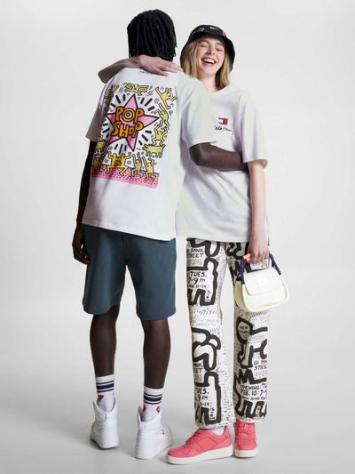 PLAYERA-TOMMY-X-KEITH-HARING-DE-DISEÑO-DUAL-GENDER