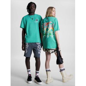 

Playera Tommy X Keith Haring De Diseño Dual Gender Talla: L