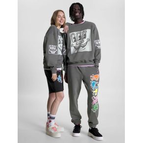 

Sudadera Tommy X Keith Haring De Diseño Dual Gender Talla: L