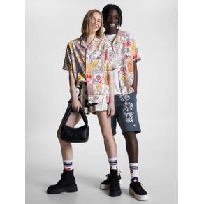 

Camisa Amplia Estampada Dual Gender Tommy X Keith Haring Talla: L