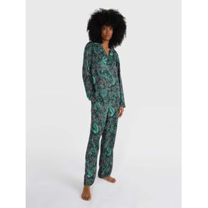 

Pijama Ultra Soft Con Estampado De Cachemir De Mujer Talla: L