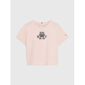

Camiseta Con Aplicación Del Monograma Th De Niña Talla: 12