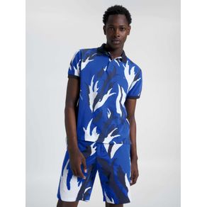 

Polo De Corte Regular Con Estampado De Flores De Hombre Talla: L