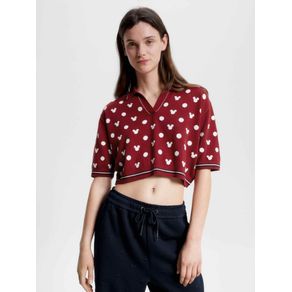 

Polo Disney X Tommy De Lunares Y Corte Cropped De Mujer Talla: L