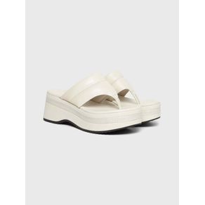 

Sandalias De Cuña Con Pala Acolchada De Piel De Mujer Talla: 23