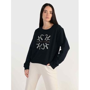 

Sudadera Modern Con Logo De Cuerda De Mujer Talla: M