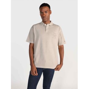 

Polo De Corte Clásico Con Monograma Bordado De Hombre Talla: L
