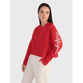 

Sudadera Con Logo De Cuerda En La Manga De Mujer Talla: L