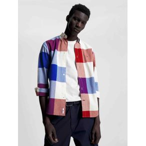 

Camisa de cuadros Vichy color block de hombre Talla: L