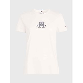 

Playera de punto con logo universitario de mujer Talla: XS