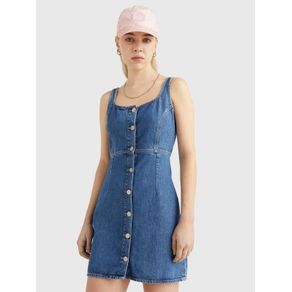 

Vestido de denim con corte slim de mujer Talla: L