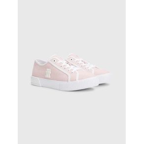 

Tenis bajos de tela con monograma de mujer Talla: 23