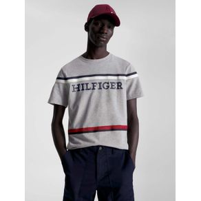 

Playera Global Stripe con monotipo Hilfiger de hombre Talla: L