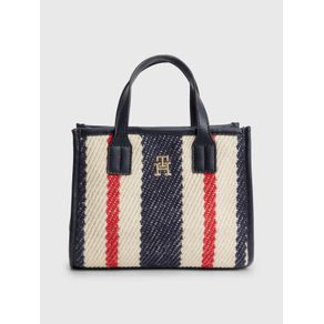 

Minibolso tote de lona a rayas TH City Talla: ÚNICA