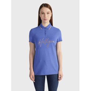 

Polo con aplicaciones en firma de mujer Talla: L
