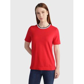 

Playera con franjas distintivas de mujer Talla: L