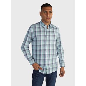 

Camisa con cuadros estampado de hombre Talla: L