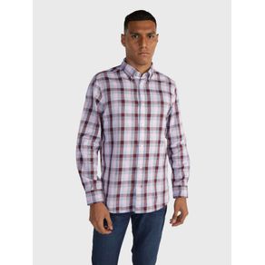 

Camisa con cuadros estampado de hombre Talla: L