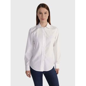 

Camisa con monograma calado de mujer Talla: 32