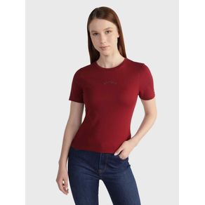 

Playera con aplicaciones en logo de mujer Talla: L
