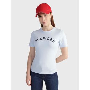 

Playera con estampado logo hilfiger de mujer Talla: L
