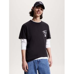 

Playera de corte clásico con logo trasero Talla: L